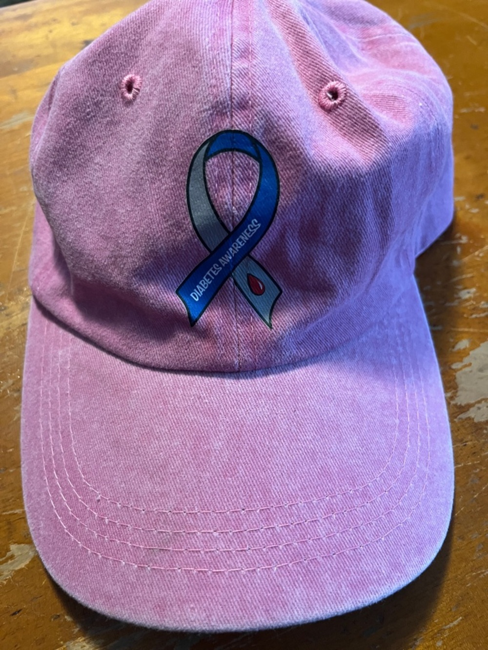 Pink Diabetes Awareness Baseball Cap